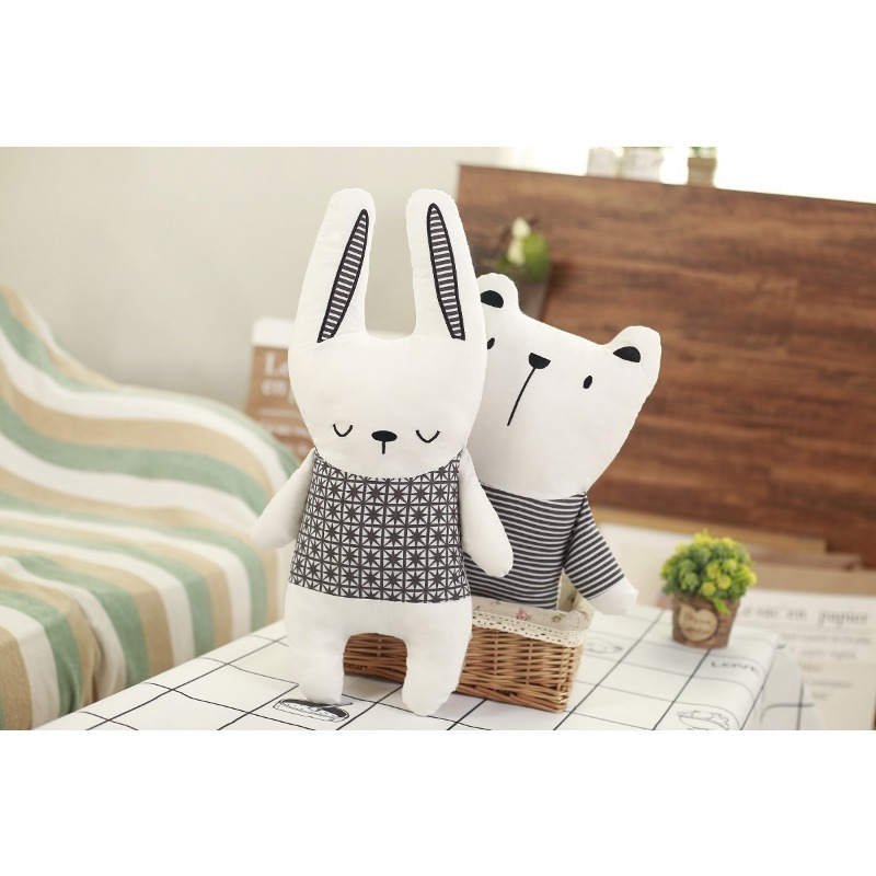 Baby Nursery Dolls - Bawełniana pluszowa lalka królik, miś, jednorożec,
