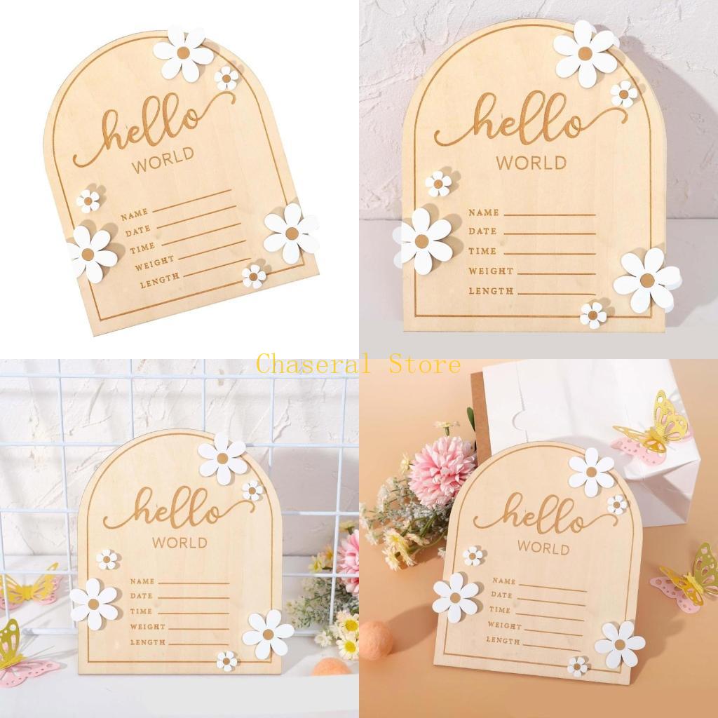 Baby Nursery Unisex - Drewniana tabliczka z imieniem E7CE do