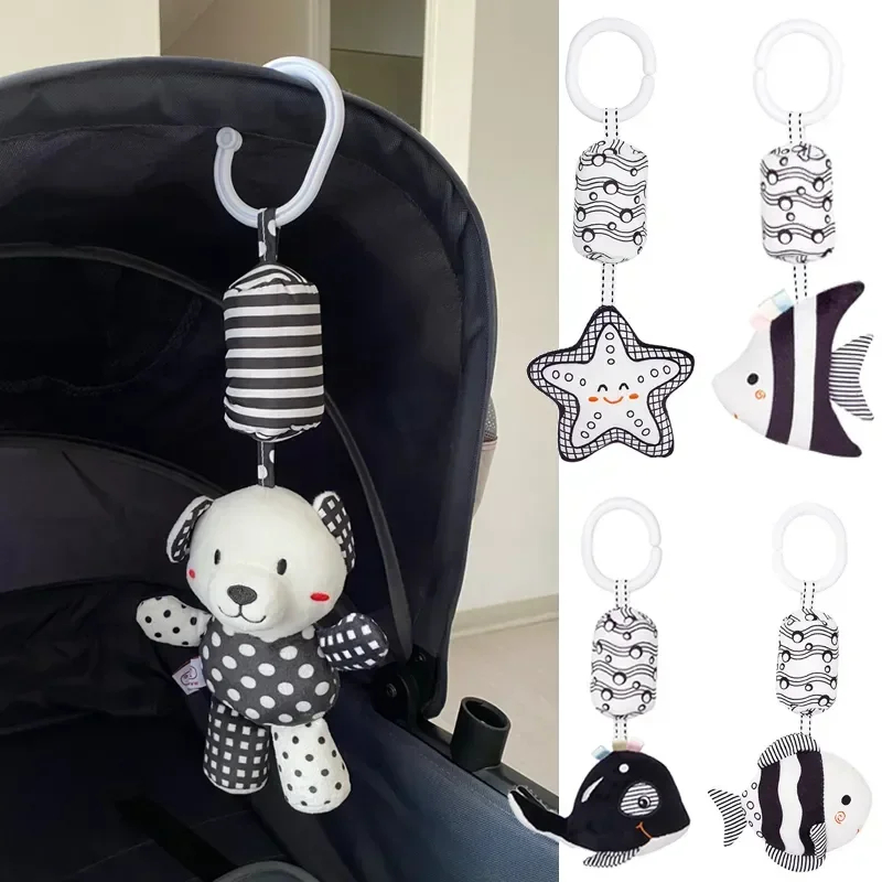 Baby Nursery Bed - Noworodek czarno-biały dzwonek do łóżka dziecko