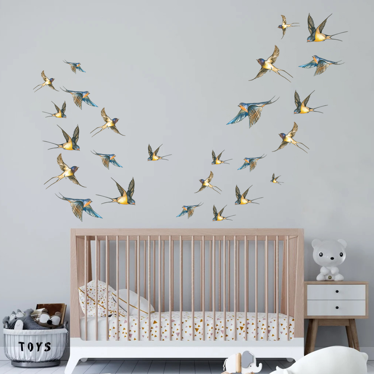 4 szt. Akwarelowe wielokolorow – Baby Nursery Accessories recenzja i cena