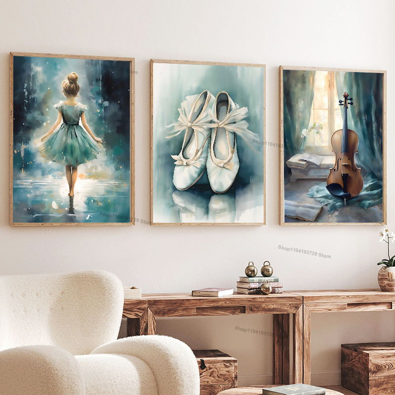 Akwarelowe baletniki, szkielet – Baby Nursery Paintings recenzja i cena