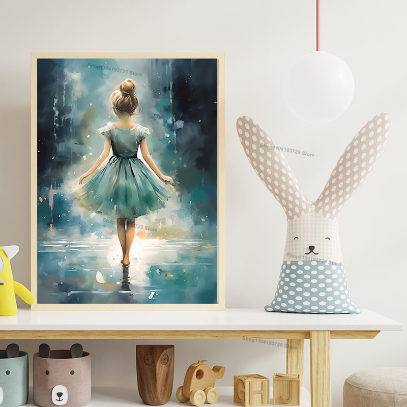 Akwarelowe baletniki, szkielet – Baby Nursery Paintings recenzja i cena