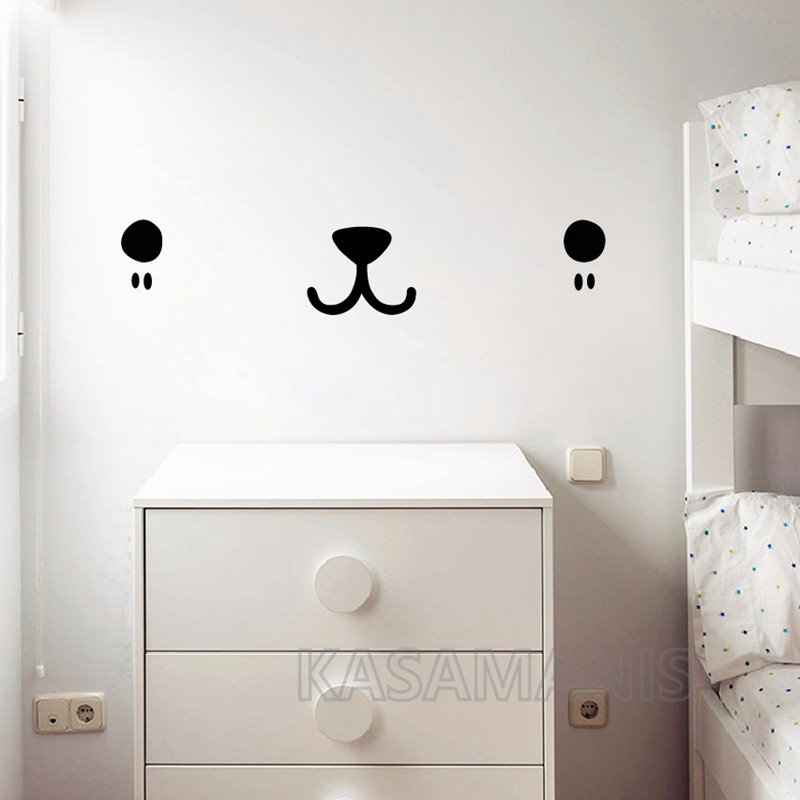 Śliczne twarz Kawaii ścienne a – Baby Nursery Package recenzja i cena