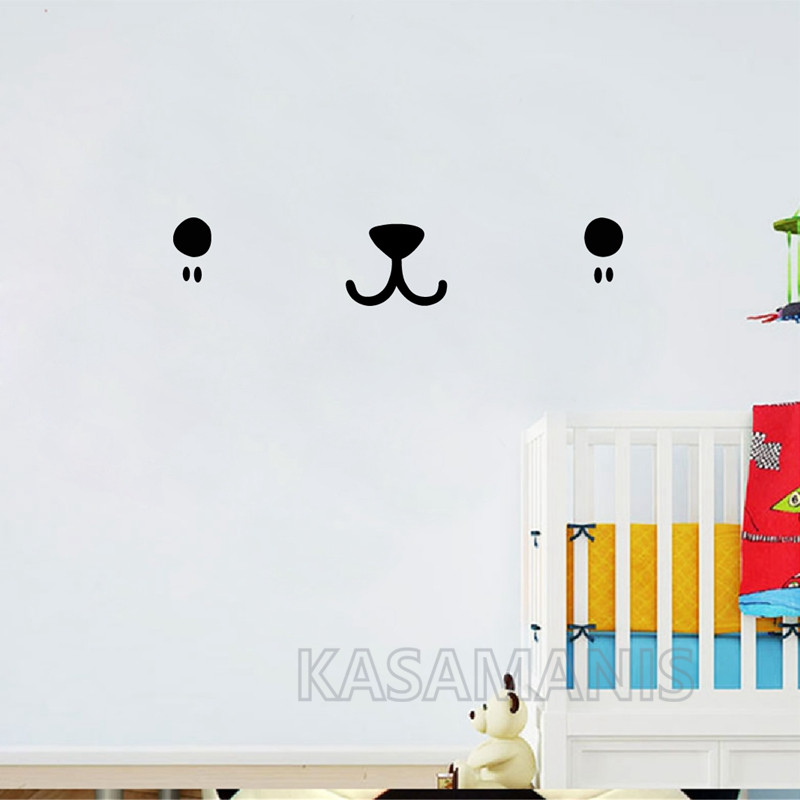 Śliczne twarz Kawaii ścienne a – Baby Nursery Package recenzja i cena