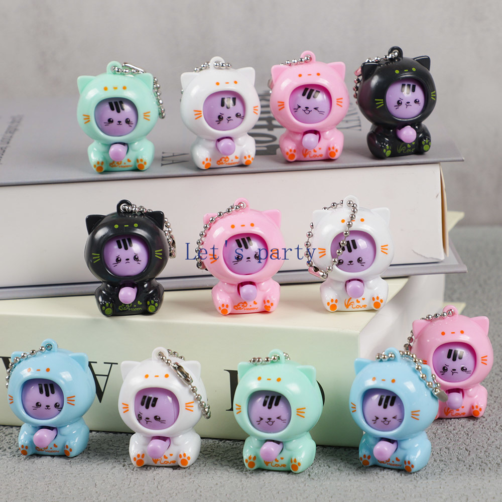 10Pcs Cartoon Mini Cat Face Ch – Baby Nursery Dolls recenzja i cena
