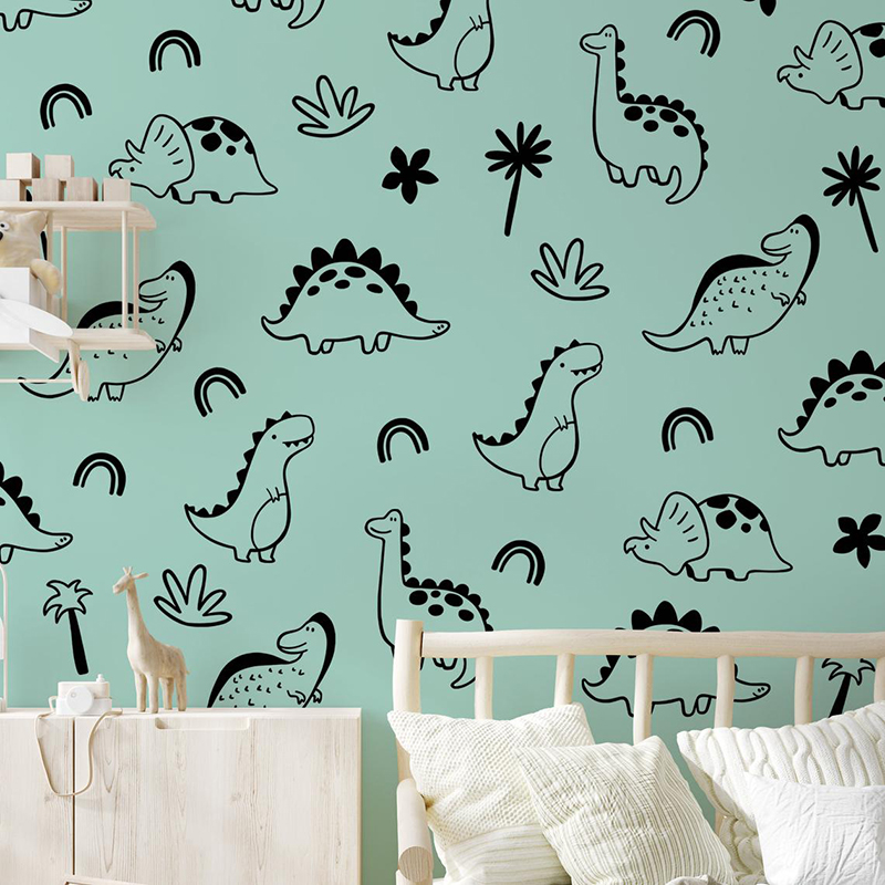 Geometryczne drzewo dinozaura  – Baby Nursery Package recenzja i cena