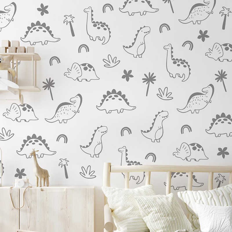 Geometryczne drzewo dinozaura  – Baby Nursery Package recenzja i cena