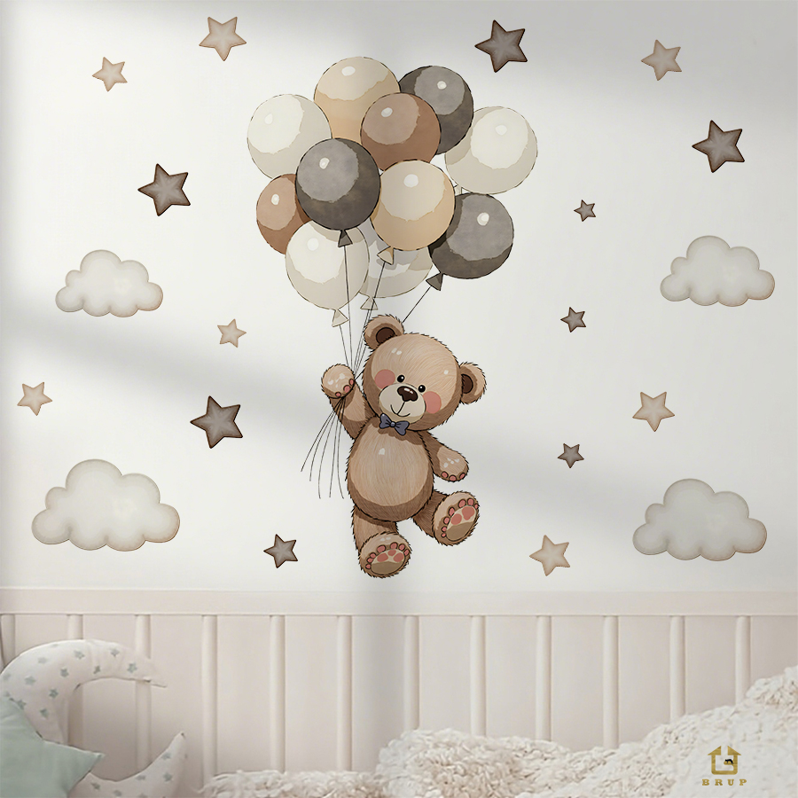 Urocze naklejki ścienne z misi – Baby Nursery Package recenzja i cena
