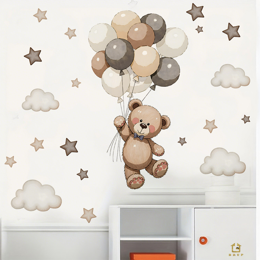 Urocze naklejki ścienne z misi – Baby Nursery Package recenzja i cena
